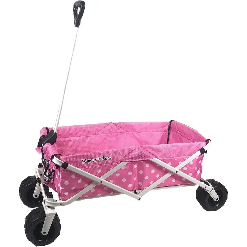 Carrello Pieghevole per Bambini Adatto a Tutti i Terreni con Portabottiglie - Perfetto per Spiaggia, Parco ed Eventi all'Aperto