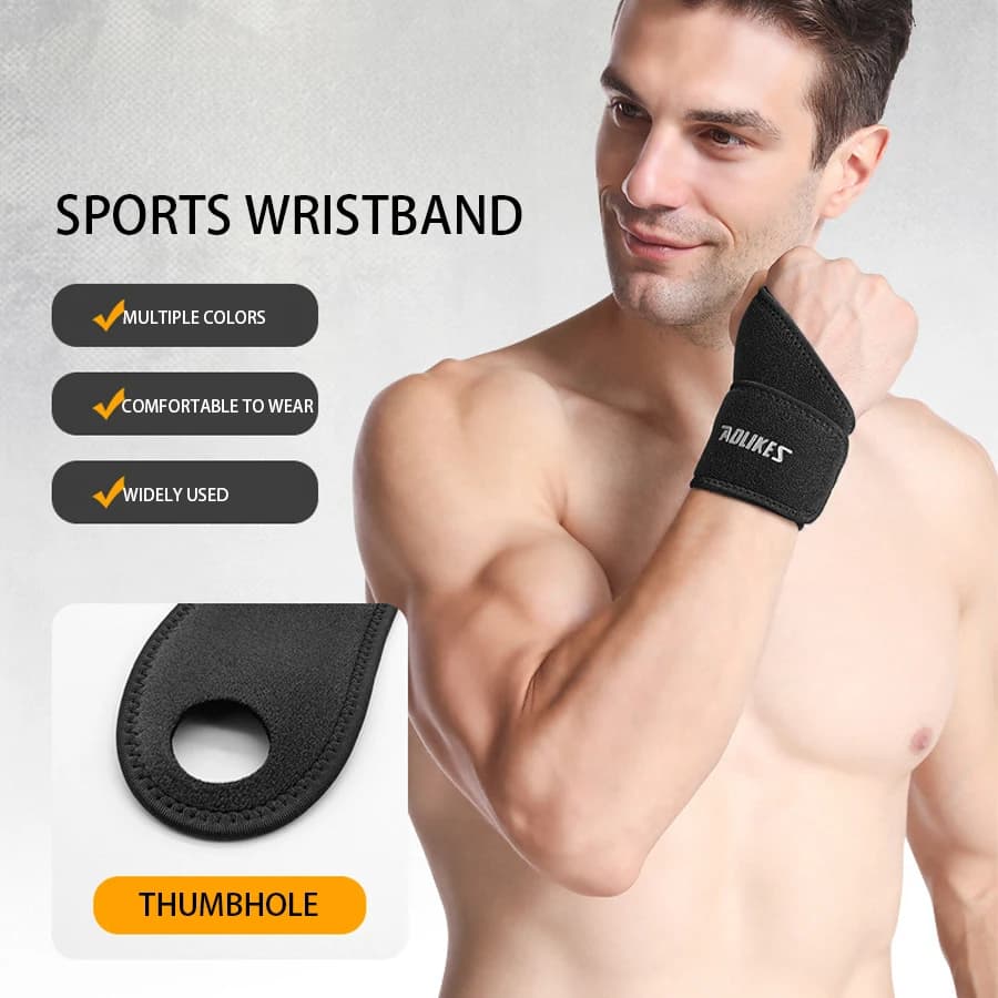 Supporto per Polso Regolabile 1 Pezzo, Fascia Compressiva Sportiva