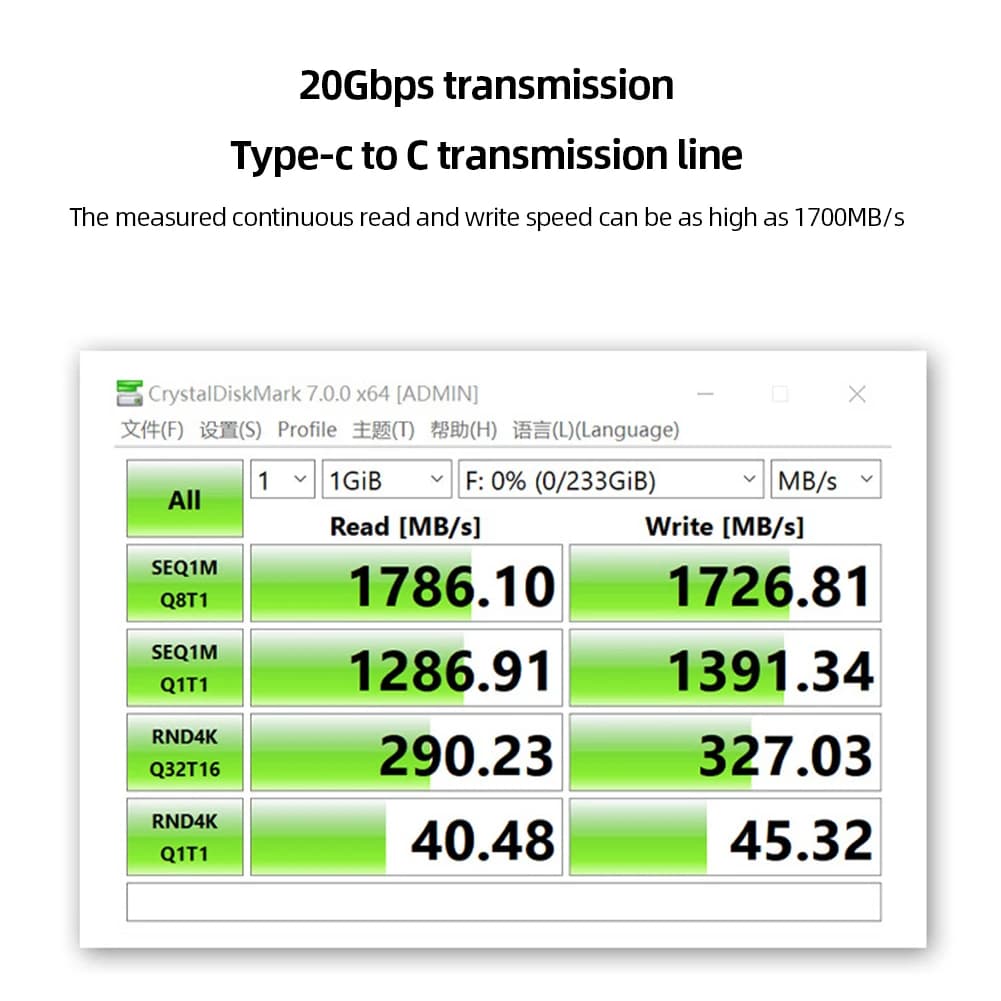 Box Esterno per Disco Rigido a Doppio Alloggiamento USB3.2 Tipo C, Case per Disco Solido Gen2X 20Gbps M/B M Key M.2 M.3 NVME PCI-E per SSD M2 M Key