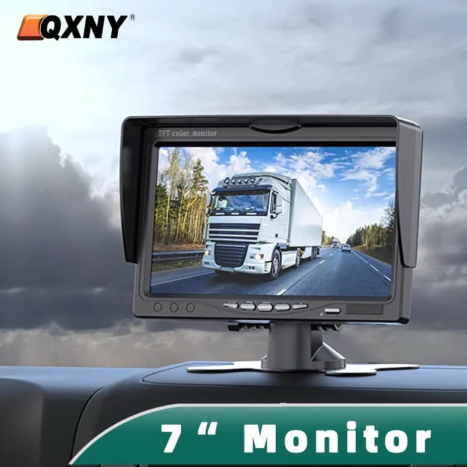 7 "HD Car Monitor TFT LCD Display parasole schermo di retrovisione 12V/24V per telecamera di Backup del veicolo CCTV sorveglianza di sicurezza domestica
