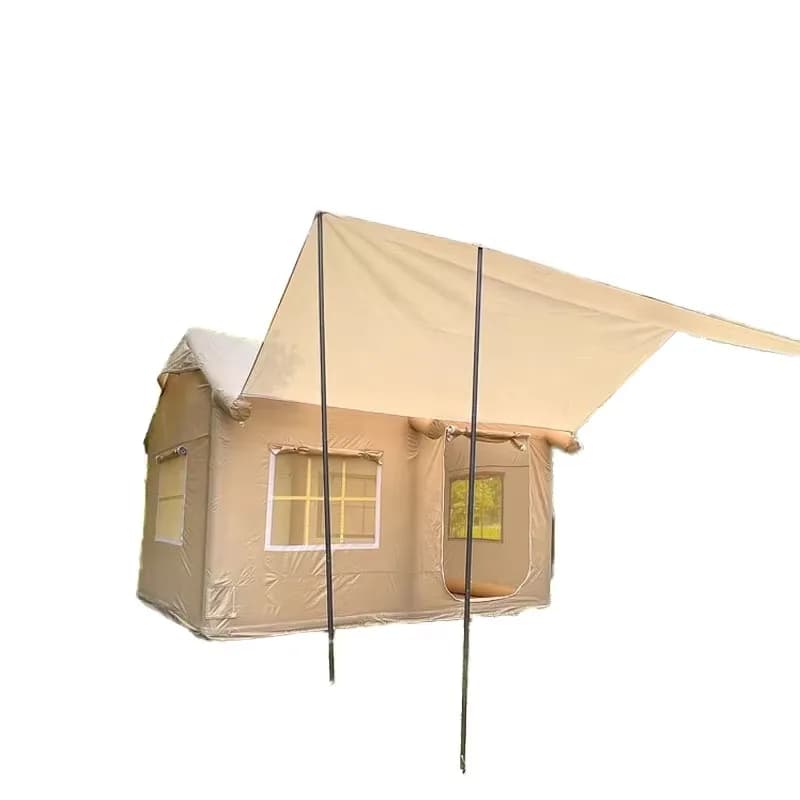 Tenda Gonfiabile da Esterno 3x4m, Riparo Facile da Montare per Campeggio con Tettoia