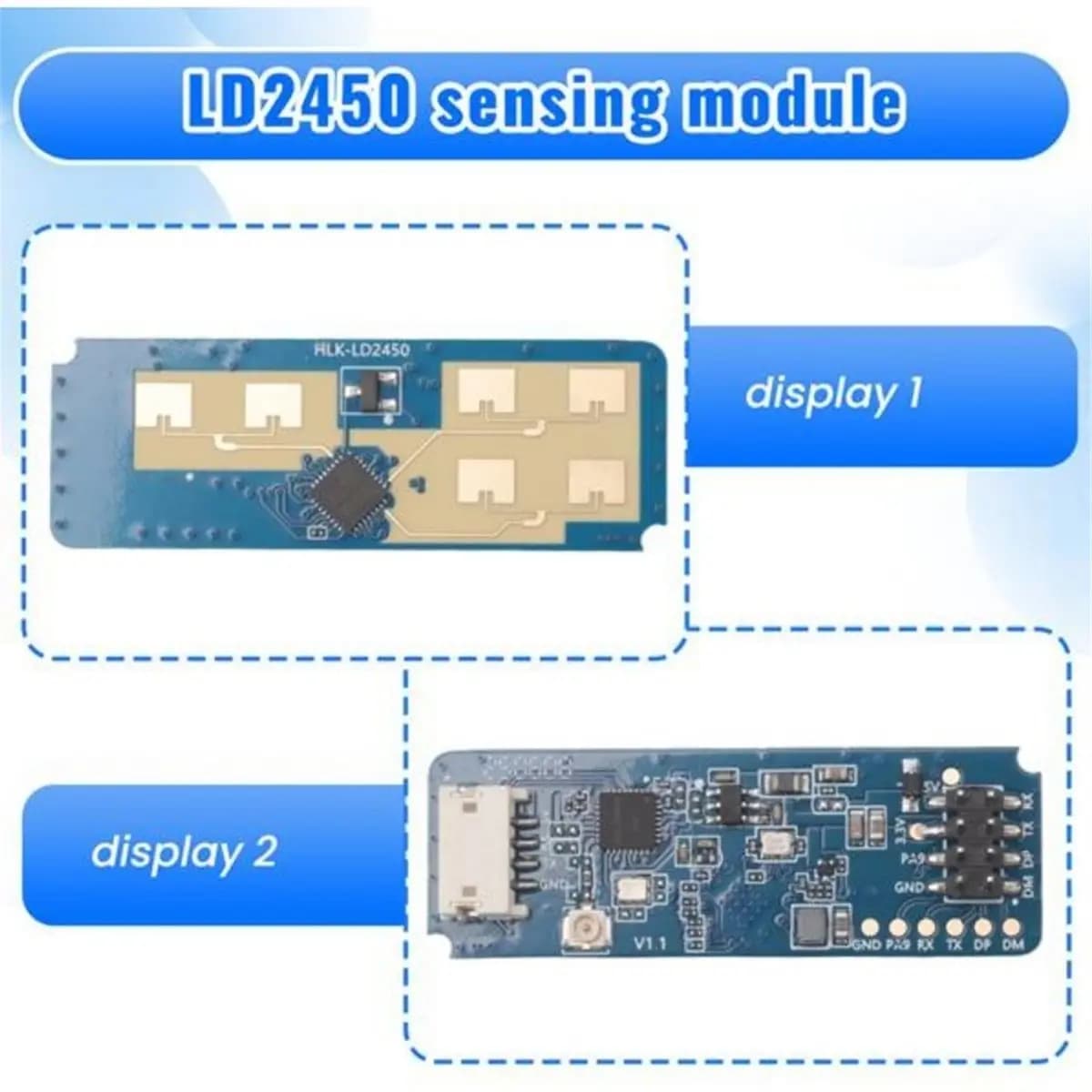 LD2450 24GHz Millimeter-Wave Radar Sensor 3-Target Tracking 6m Range Precise Motion & Position Detection