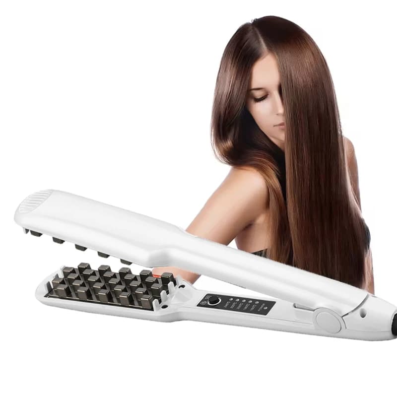 Custom Ceramic Electric Hair Plate with Quick Heating and LCD Display, Easy Use Home Use Volumizer