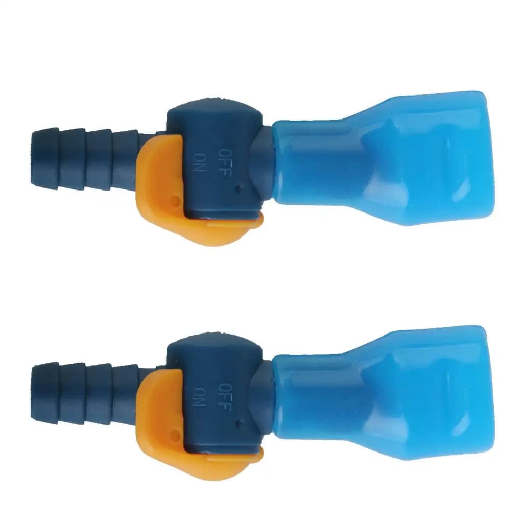 2 pieces Replacealbe Water bladder bag Moisturizing nozzle for pipes with clamp valve for outdoor sport Backpack Camping