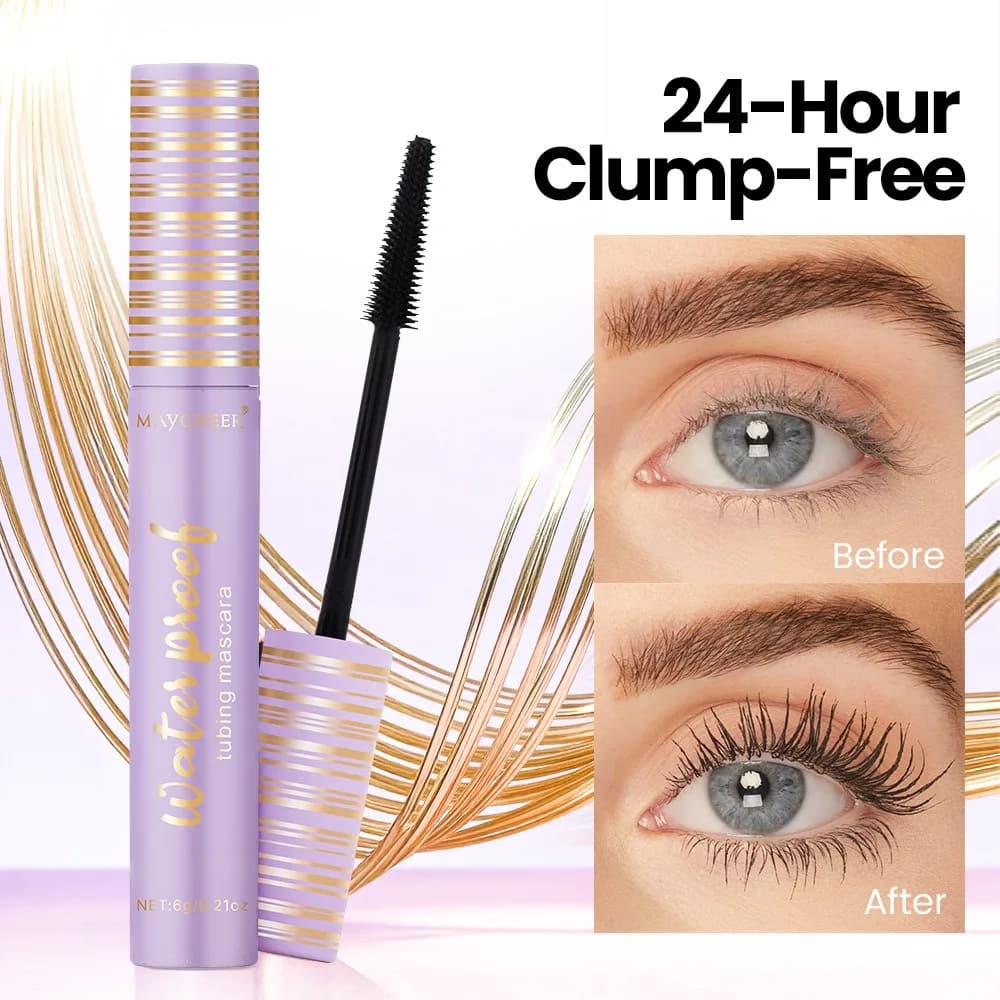 Waterproof Mascara The best sale without smearing Mascara volumizing Pipe Formula Extension curling for sensitive eyes all day long