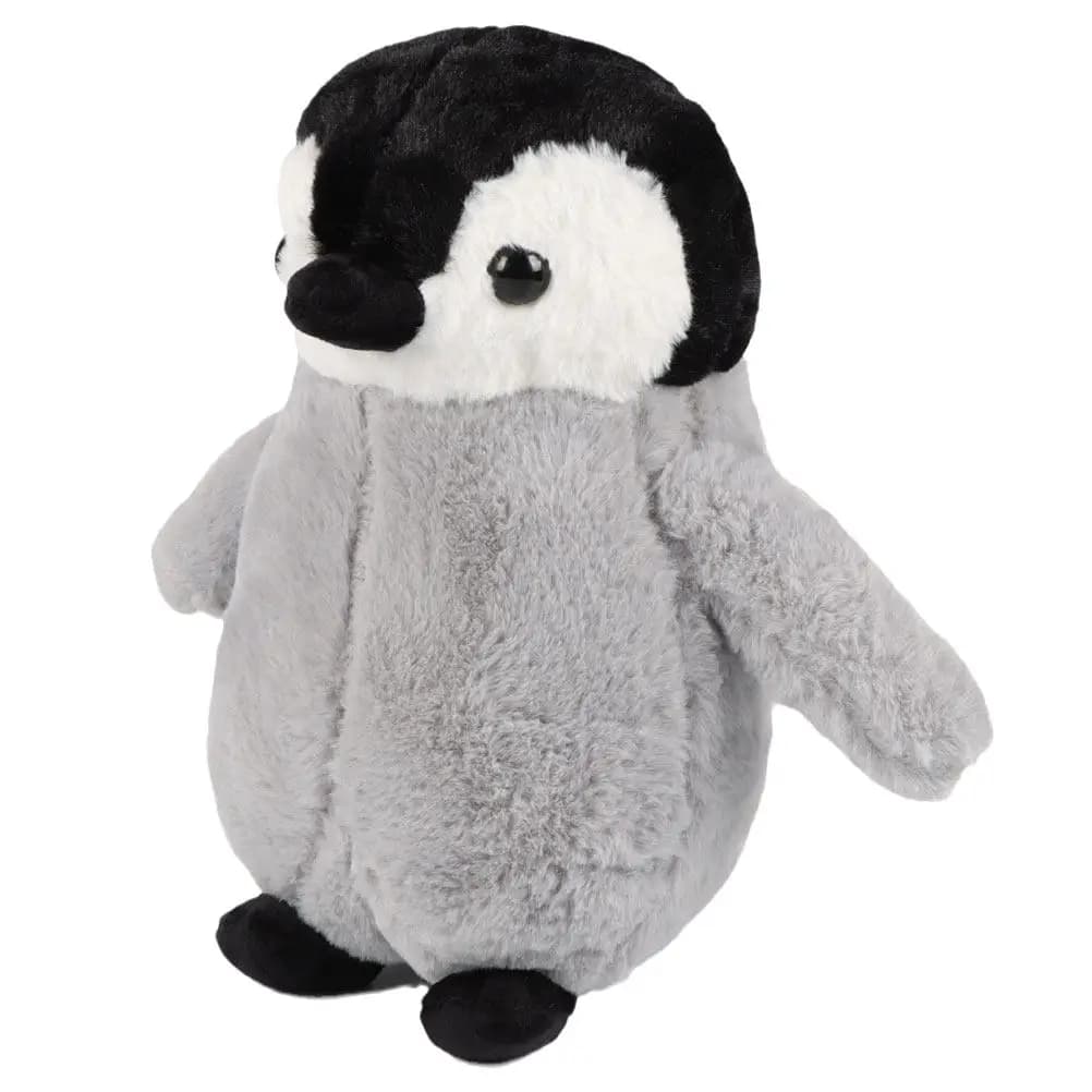 Adorabile Pinguino Grigio di Peluche, Morbido Materiale in Cotone PP, Occhi 3D Realistici, Abbracciabile, Decorazione per Soggiorno, Camera da Letto, Divano, Regalo