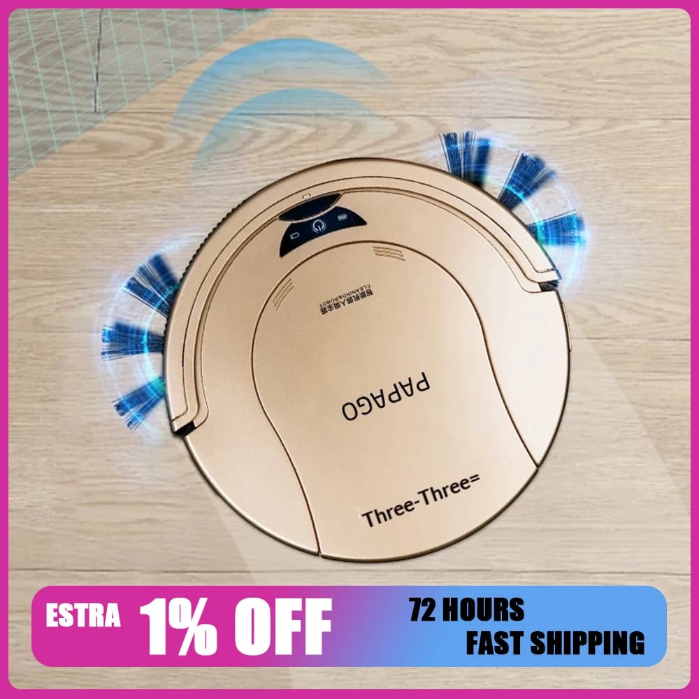 PapaGo S360 Robot Vacuum Cleaner Sweeping Suction Dragging Intelligent obstacle recognition Sweeping Robot Vacuum Hair suction
