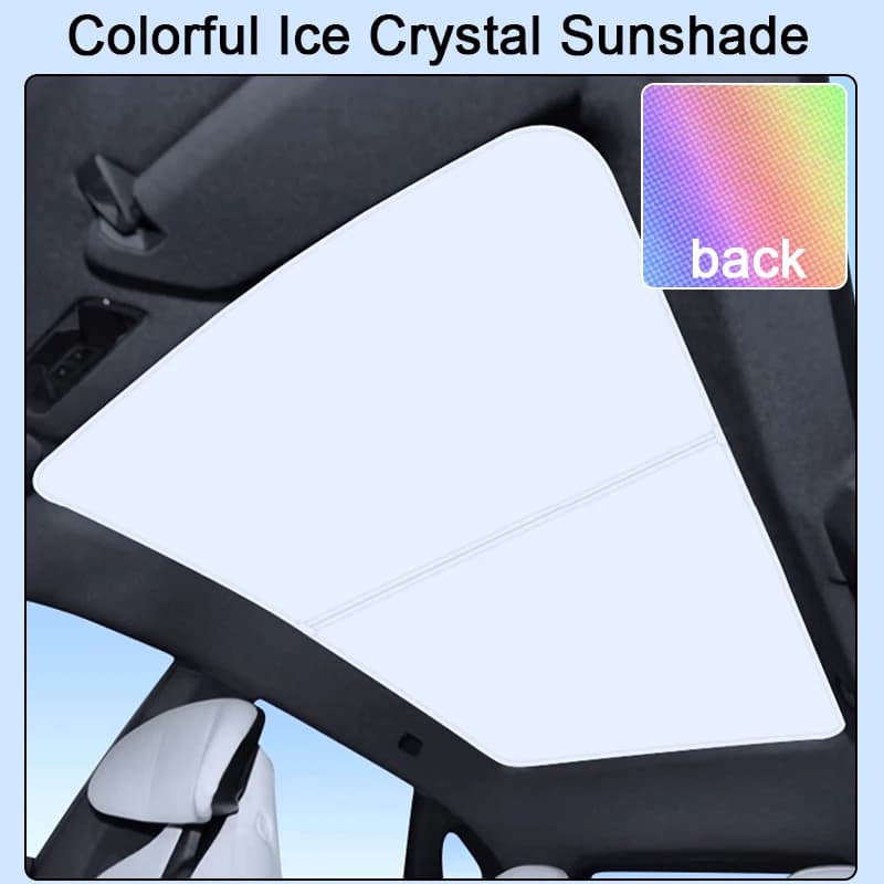 Per JIYUE 01 ROBO-01 2023-2025 Colorato Cristallo di Ghiaccio Auto Tetto Parasole Lucernario Cieco Ombreggiatura Parabrezza Tetto Apribile Copertura Accessorio