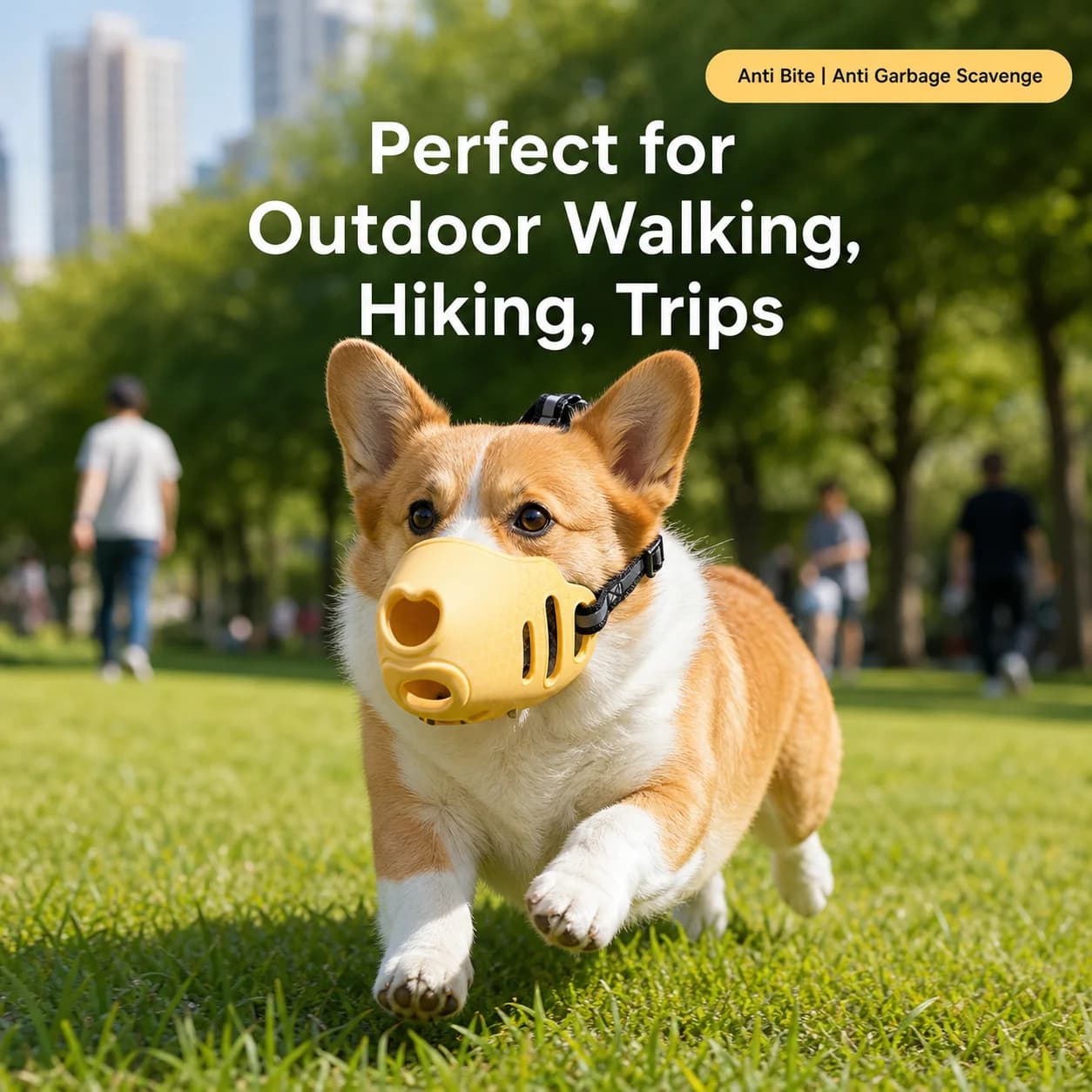 Silicone Dog Muzzle Reflective Strap Breathable Hollow Drinkable Anti Bite Mouth Cover Small Medium Dogs Walking Training