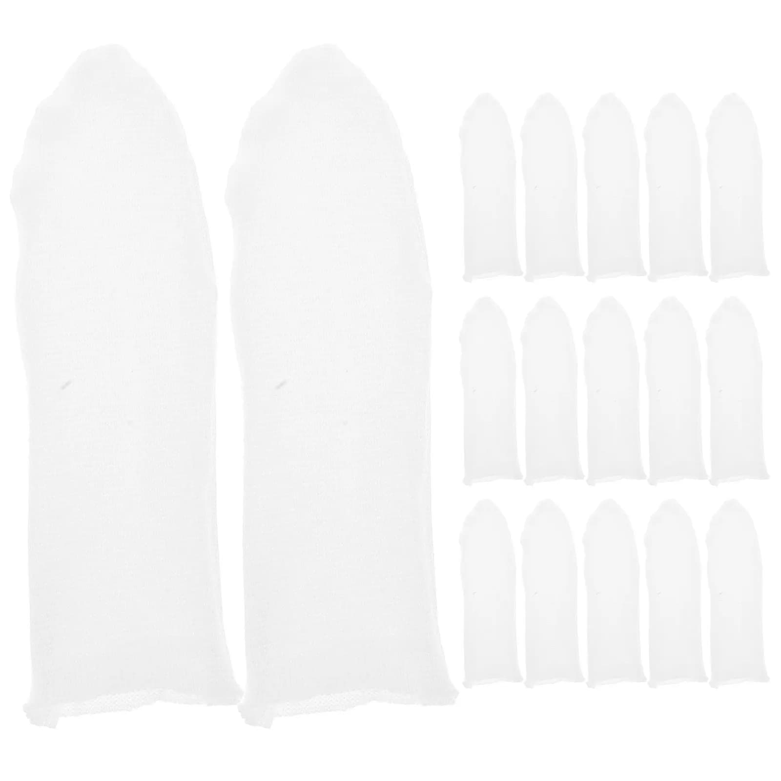 30Pcs Reusable Cloth Finger Protectors Heat Shield Fingertip Guards for Crafting Hot Glue Gun Use Jewelry Making DIY Projects