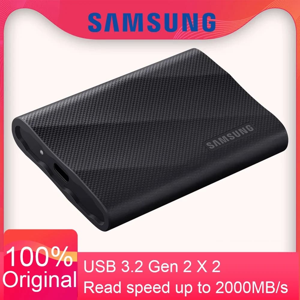 SAMSUNG SSD portatile T9 1TB 2TB PSSD esterno NVMe USB 3.2 Gen2X2 Tipo-C Tipo-A Unità a stato solido esterna per laptop desktop
