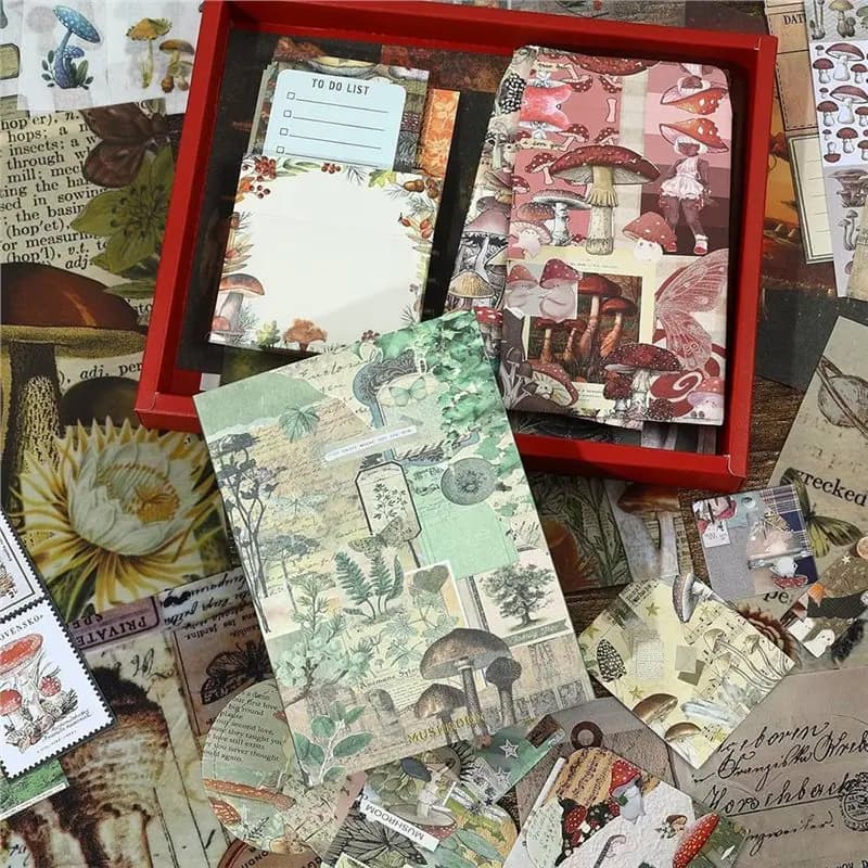 【Festival】Vintage Aesthetic Scrapbooking Kit For Teens, Women - Tranquil Jungle Theme