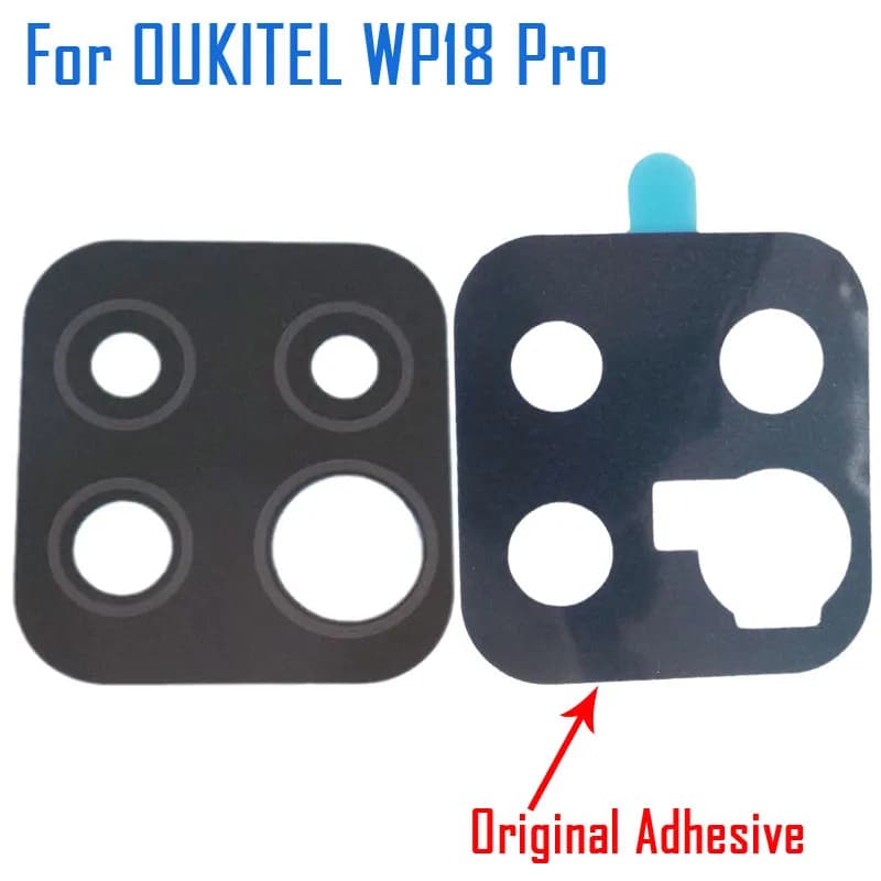 OUKITEL WP18 Pro Obiettivo Della Fotocamera Posteriore Nuovo Originale Obiettivo Della Fotocamera Posteriore Copertura In Vetro Con Adesivo Per OUKITEL WP18 Pro Smart Phone