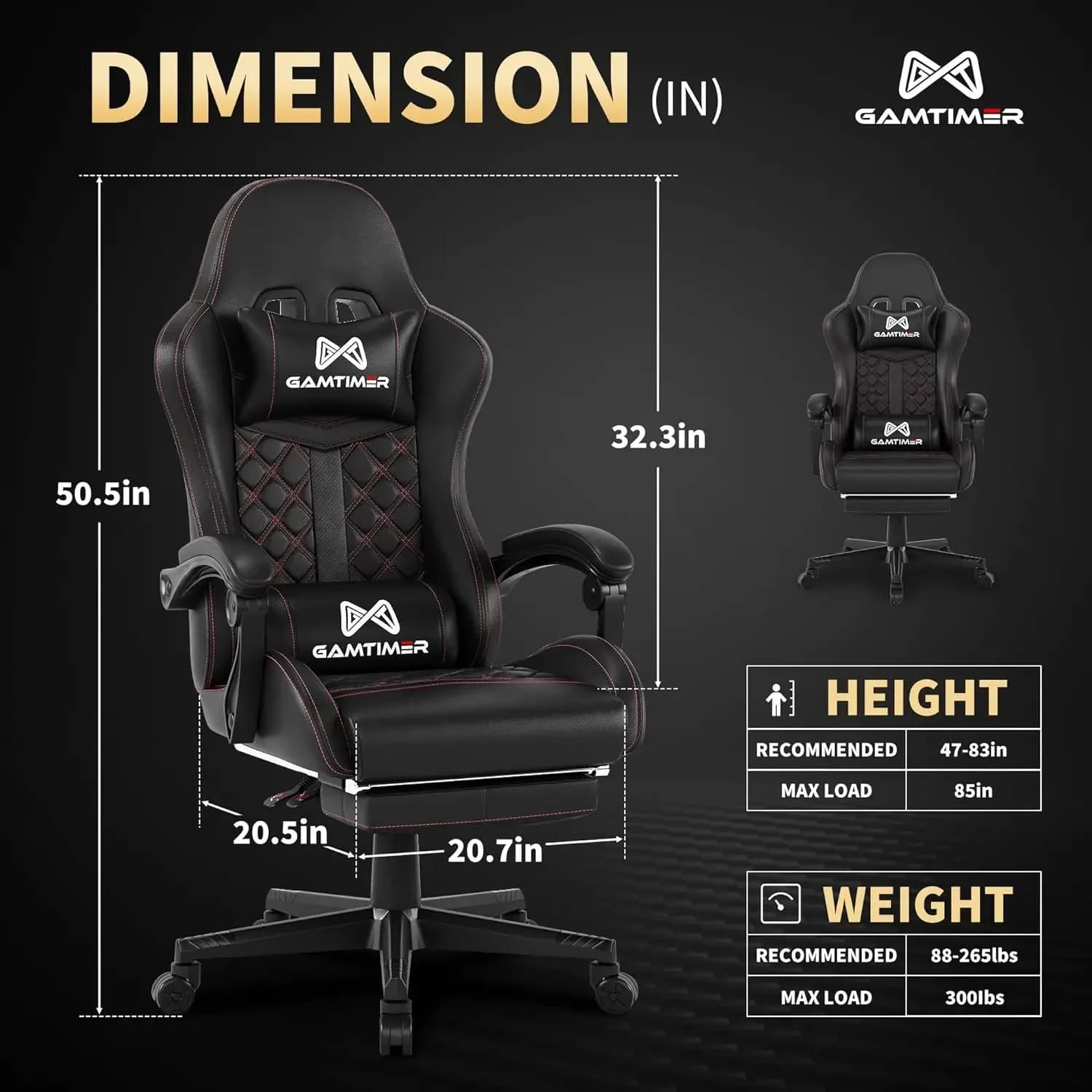 Nuovo Arrivo, Scorte Limitate! Sedia da gaming, sedia per adulti da 400 libbre, sedia per computer con schienale alto, poggiapiedi e braccioli collegati, Offi