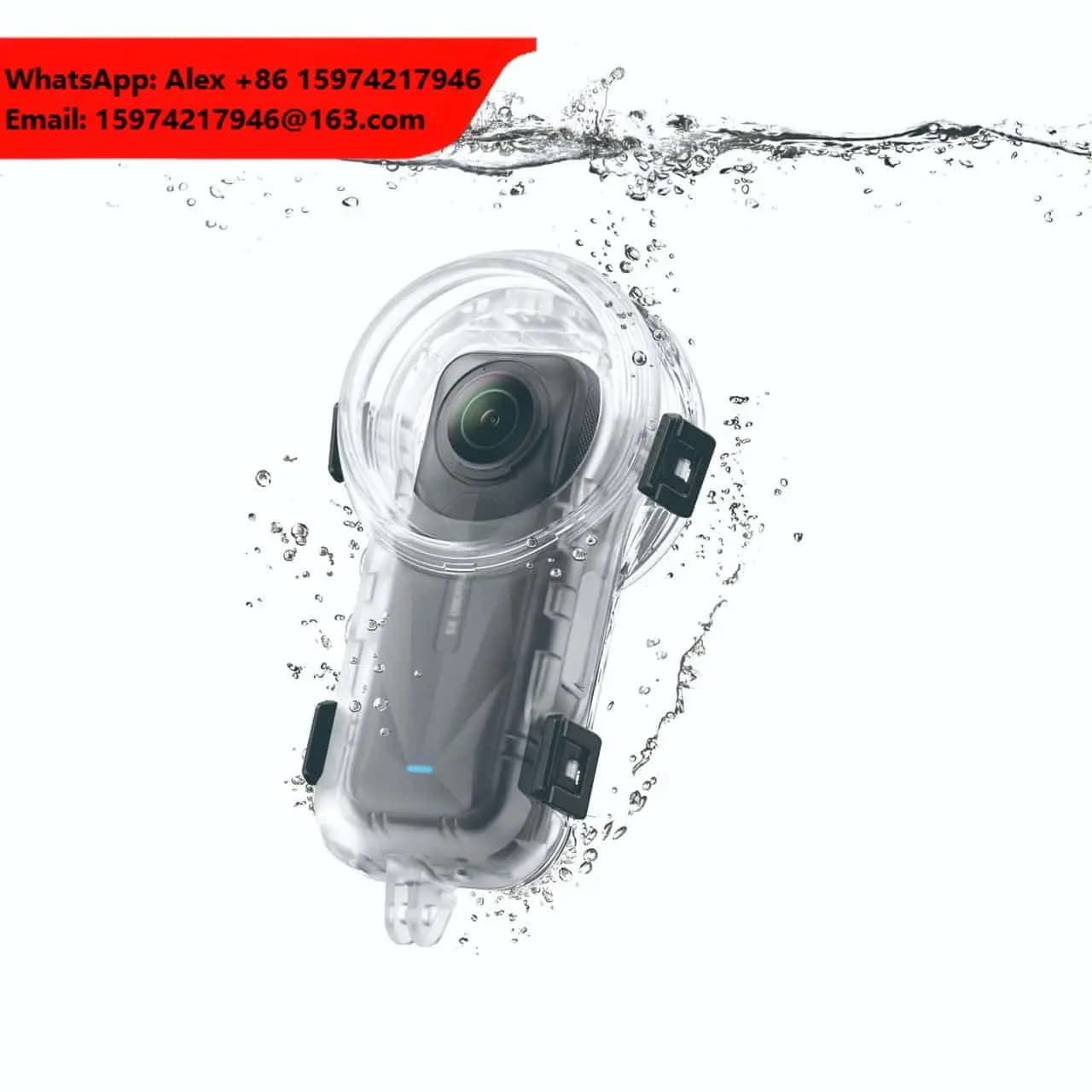 Insta360 X5 Fully Invisible Diving Case With 360 Unobstructed Shooting View Portable & Durable Action/Sport Camera Accessories