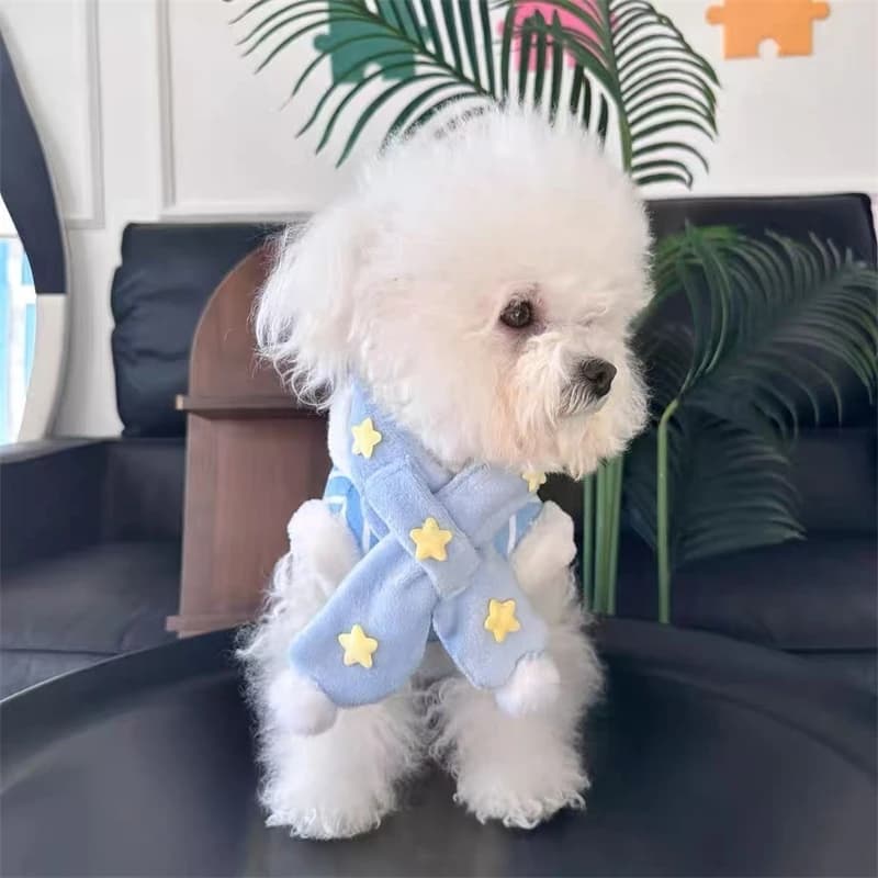 Sciarpa Invernale a Righe per Cani, Gilet Imbracatura Caldo con Guinzaglio per Cani Piccoli, Cuccioli, Teddy, Bichon, Passeggiate all'Aperto, Regalo per le Vacanze
