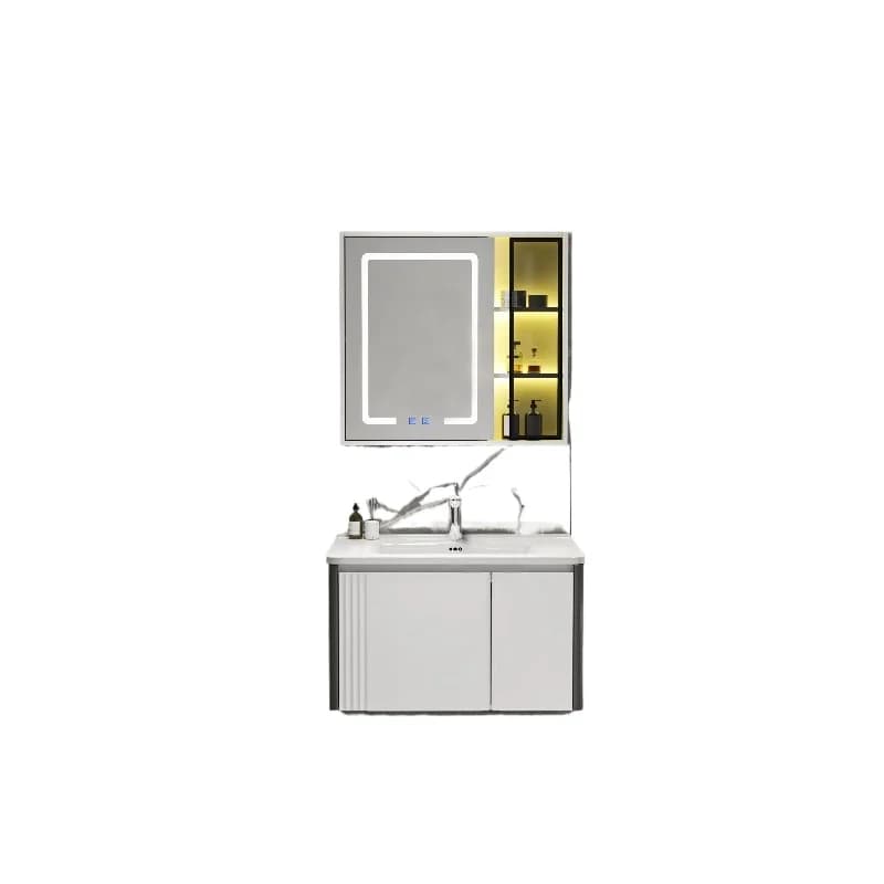 Bathroom vanity furniture single and double sink hotel bathroom mirror wash basin bedroom