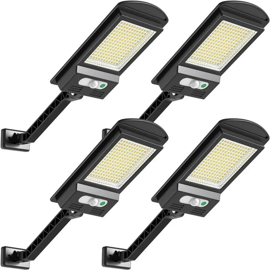 Luci Solari da Esterno, 1000LM 168 LED, Lampada Solare con Sensore di Movimento, Faro Solare Impermeabile di Sicurezza per Terrazze, Recinzioni
