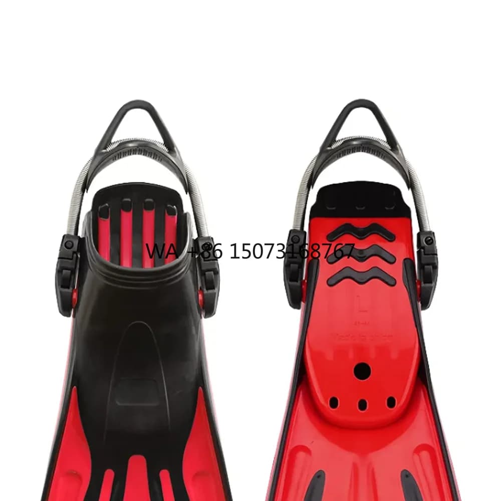 Scuba diving pins with open heel and adjustable buckle for snorkeling, swimming GO Sport Pine for red diving