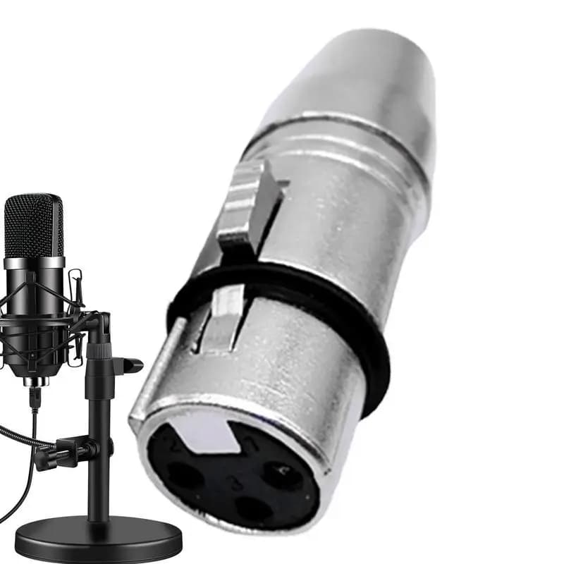 Plug Adapter XLR Jack Female Adapter XLR 3.5mm Connector Audio Balanced Plug for Microphone Connector Mini Jack 3 Pin