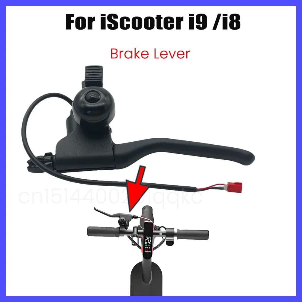 Maniglia del freno sinistra con campana per iScooter i9 pro i8 Scooter elettrico Leva del freno Parte Barra freno per accessori scooter I9