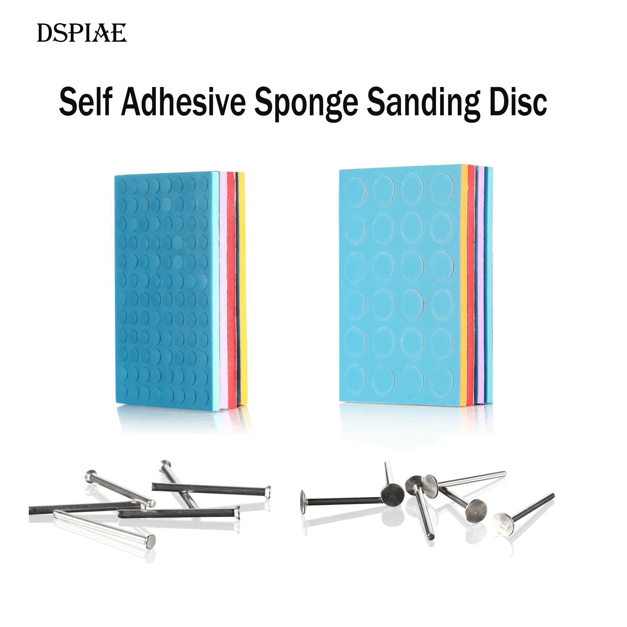 DSPIAE Abrasive disc in self-adhesive sponge Round precut abrasive sandpaper used with ES-P portable electric sharpening pen