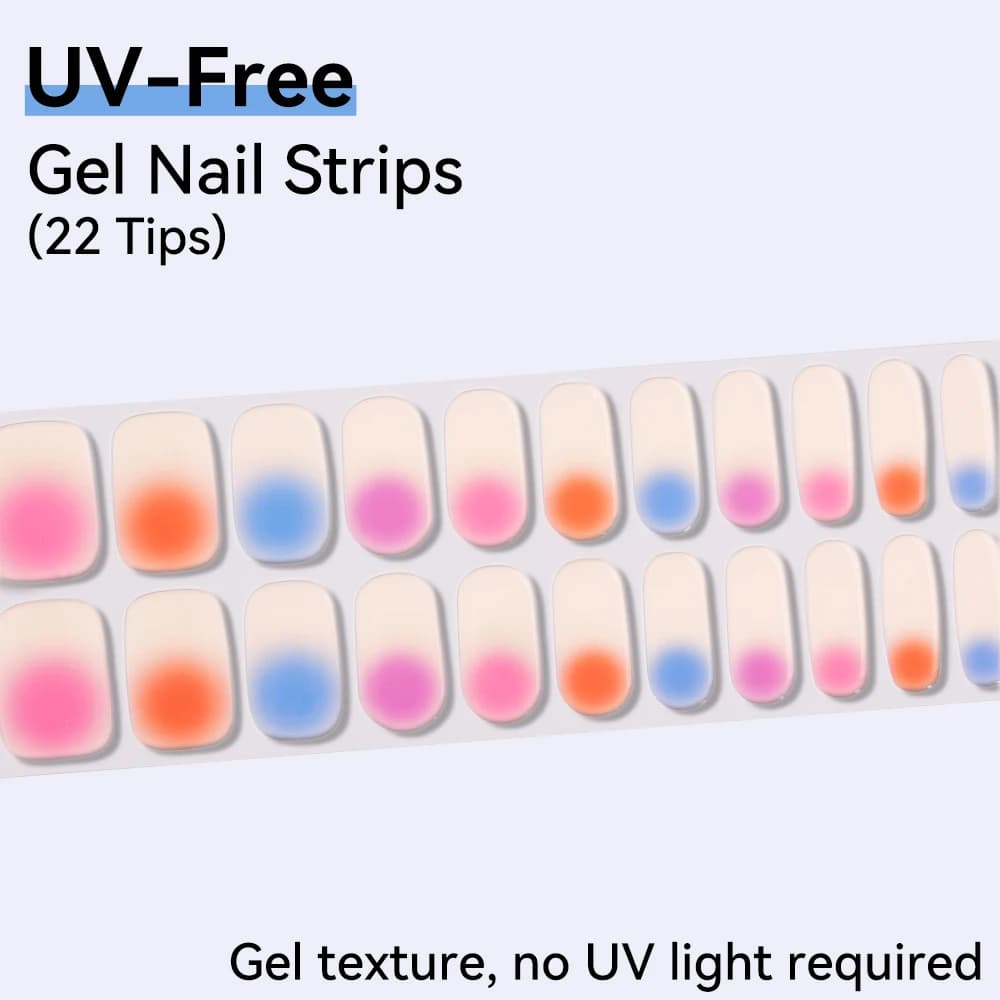 Adesivi per Unghie Senza UV, Strisce Decorative Fai-da-Te, Set da 22 Pezzi, Autoadesivi con Disegni Classici per Manicure