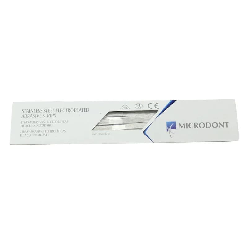 2×12Pcs/Pack Dental Metal Polishing Stick Strip Diamond Sanding Surface with Single/Double Faces of Polishing Teeth Whitening