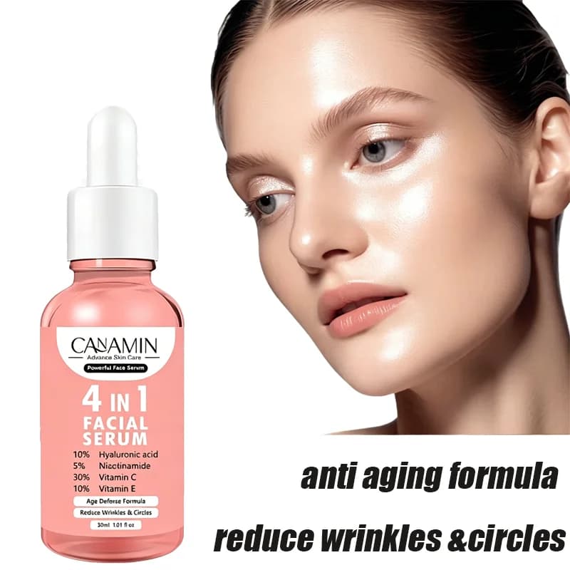 4 In 1 Improve Wrinkle Face Serum Hyaluronic Acid Niacinamide Vitamin Deep Moisturizing Firming Brightening Beauty Skin Care