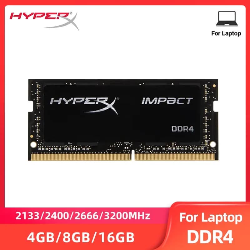 HyperX Laptop Memoria RAM DDR4 4GB 8GB 16GB 3200 2666 2400 2133Mhz SO-DIMM PC4-25600 260Pin 1.2V Notebook RAM DDR4