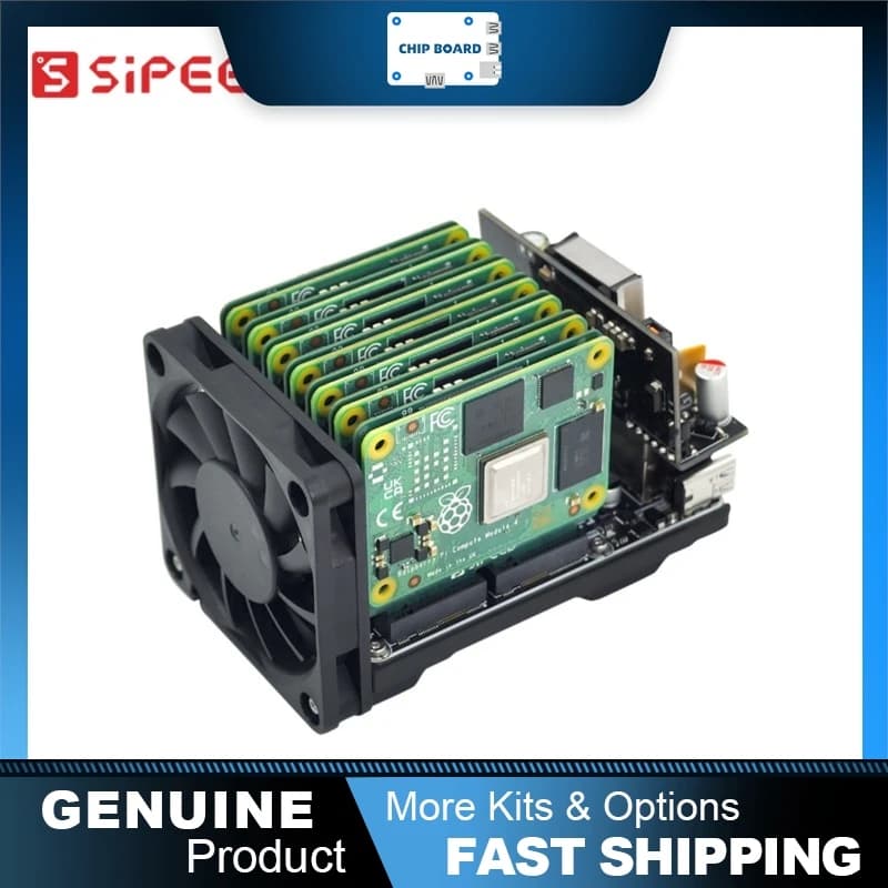 Mini server Sipeed NanoCluster CM4/CM5 a 7 nodi, cluster Kubernetes K3S Edge AI Raspberry Pi