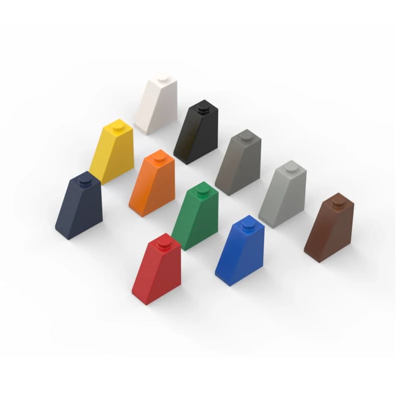 25pcs MOC compatible with 60481 building block parts 2x1x2 65 ° slope bricks MOC creative DIY technology parts