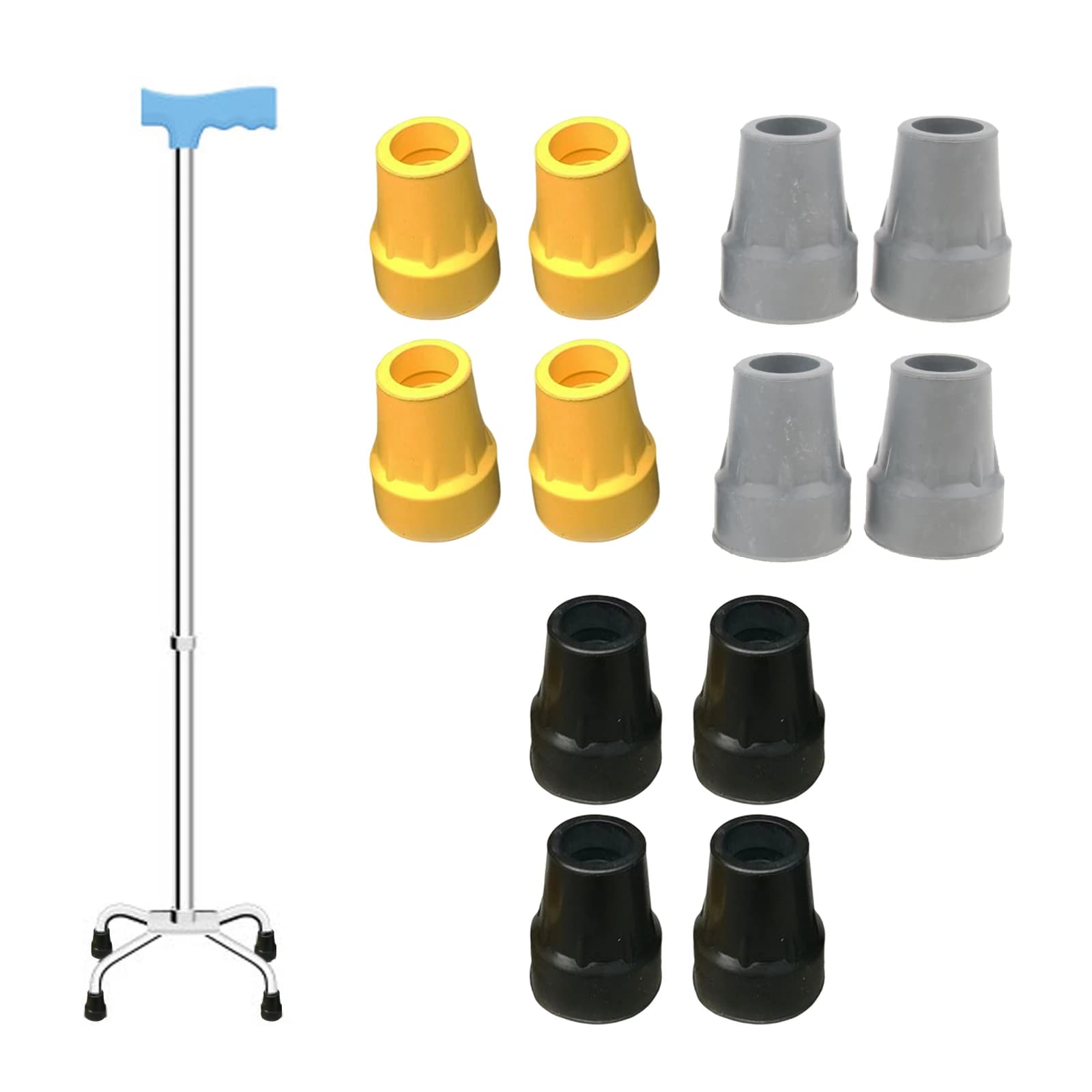 4 pcs 22mm Trekking Pole rubber Silicone Cap hammers hiking stick rod tips die die tips foot cover outdoor sports