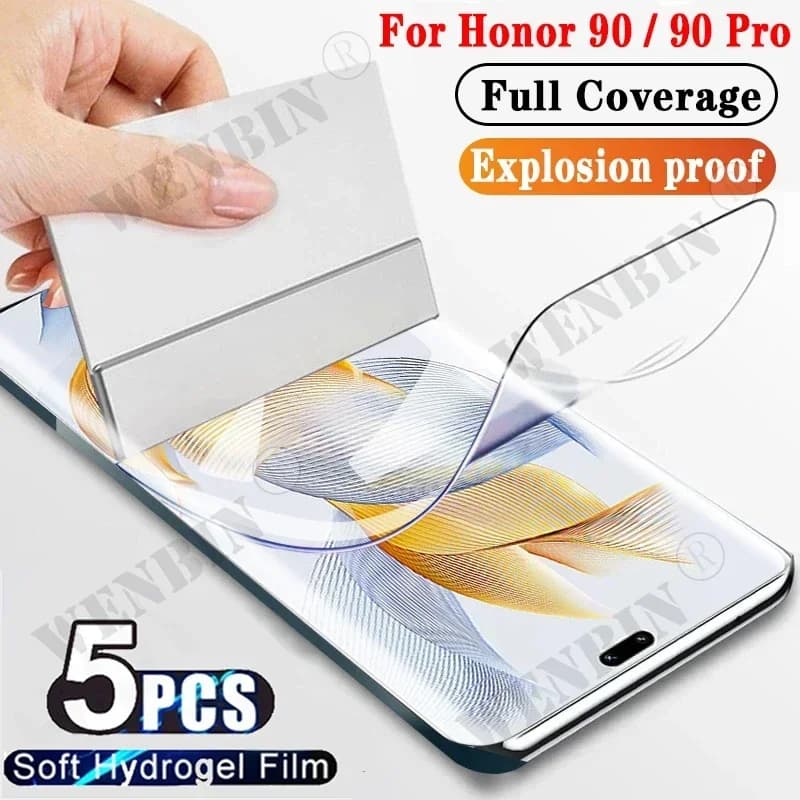 5 pezzi pellicola idrogel per Honor 90 100 200 300 Pro Lite Magic 7 6 5 Pro Lite X9A X8A X7A X9B X8B X7B protezione schermo a copertura totale