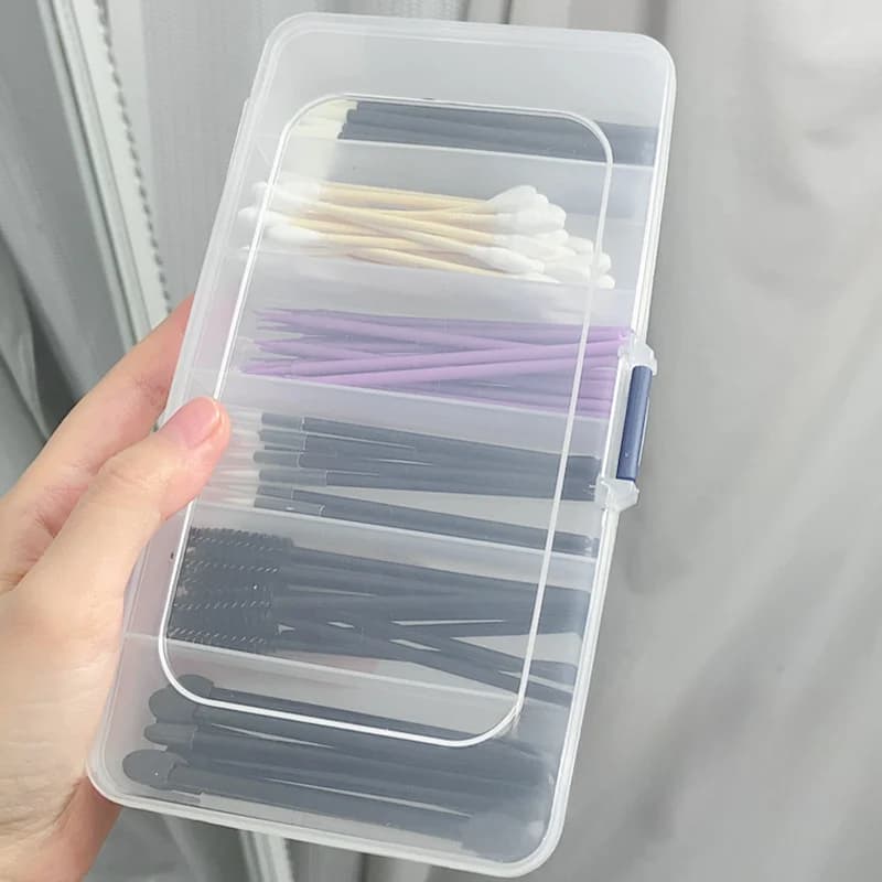 6 Compartments Fishing Tackle Box Plastic Waterproof fishing equipment Fish Lure Hook Bait Storage Case Organizer Container