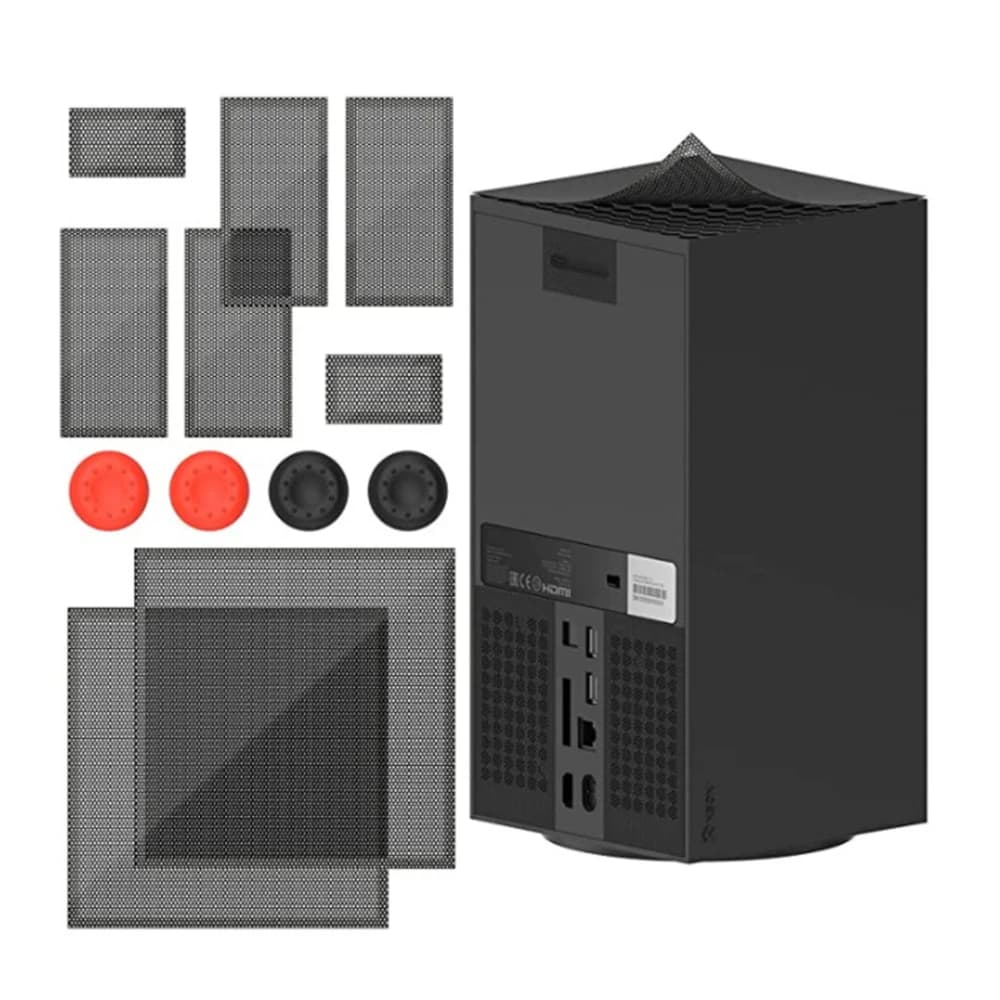 Kit di copertura con filtro antipolvere a rete per Xbox Series X, set di protezione antipolvere