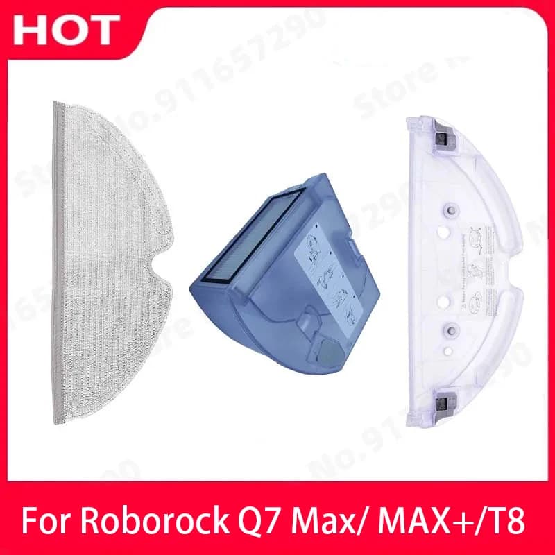 Nuovo Vassoio Lavapavimenti Serbatoio Acqua Pattumiera Scatola Per Roborock Q7 Max Q7 Max + T8 con Filtri Hepa Aspirapolvere Scatola di Polvere Accessori