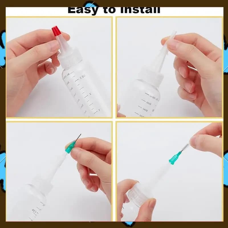 Promotion! 20 Pack Precision Applicator Caps Precision Tip Applicator Bottle Caps For 2 Ounce Acrylic Paint Bottle Precision Cap