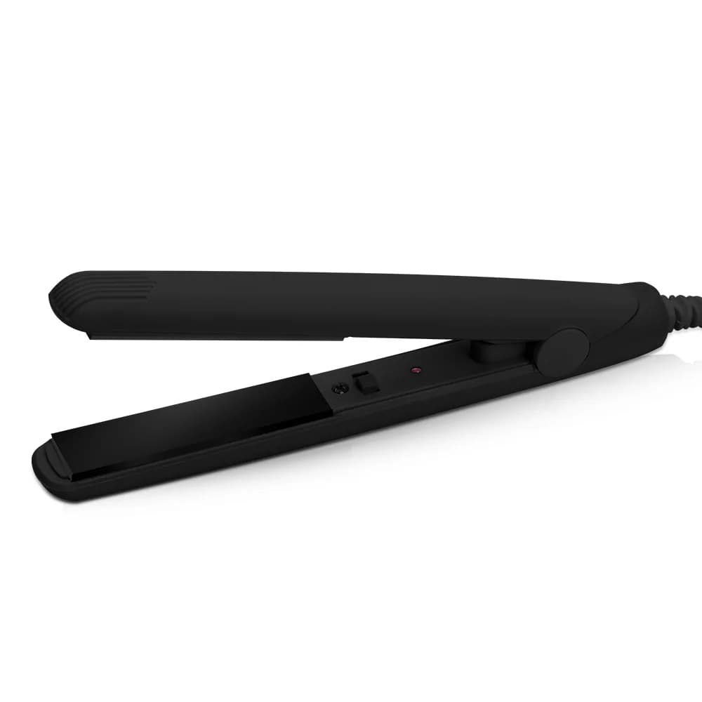 Mini hair plate and small iron hair curler 2 in1 for short hair, iron travel for fringe, double voltage