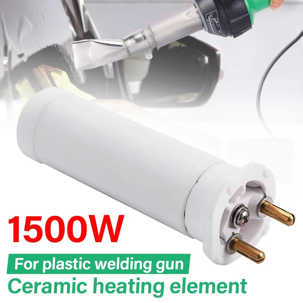 Elemento Riscaldante in Ceramica da 1500W 220V per Pistola Saldatrice Plastica, Nucleo Riscaldante per Saldatore ad Aria Calda con Interfaccia Universale