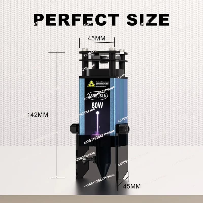 Suitable for laser engraving with knife for compressed air wood processing, 80W laser cutting module, 450mm blue light laser engraving head
