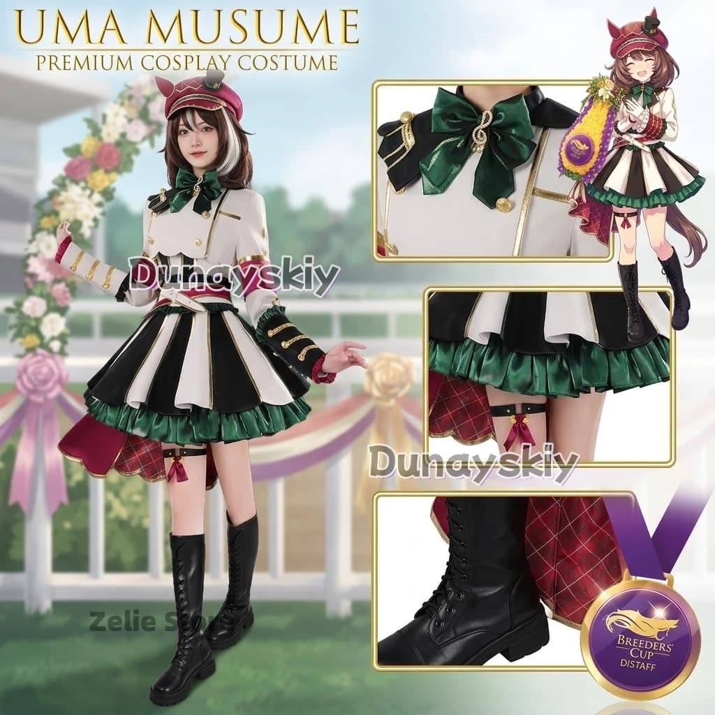 Uma Musume Pretty Derby Rheinberg Cosplay Costume Anime Personaggio Videogame Set Completo Abito Anime Donna Vestito Halloween Carnevale