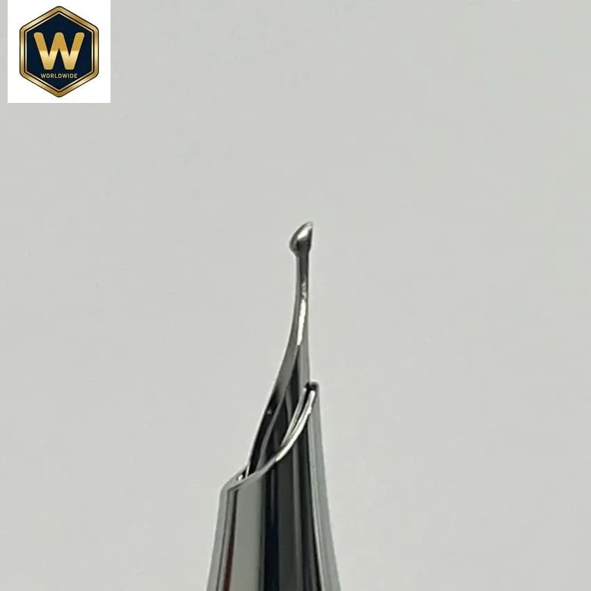 18.5mm Hand Polished Long Knife Fountain Pen Nib EF/F/M/B Hooded Blade Tip Hero Universal Accessory Student Calligraphy Practice