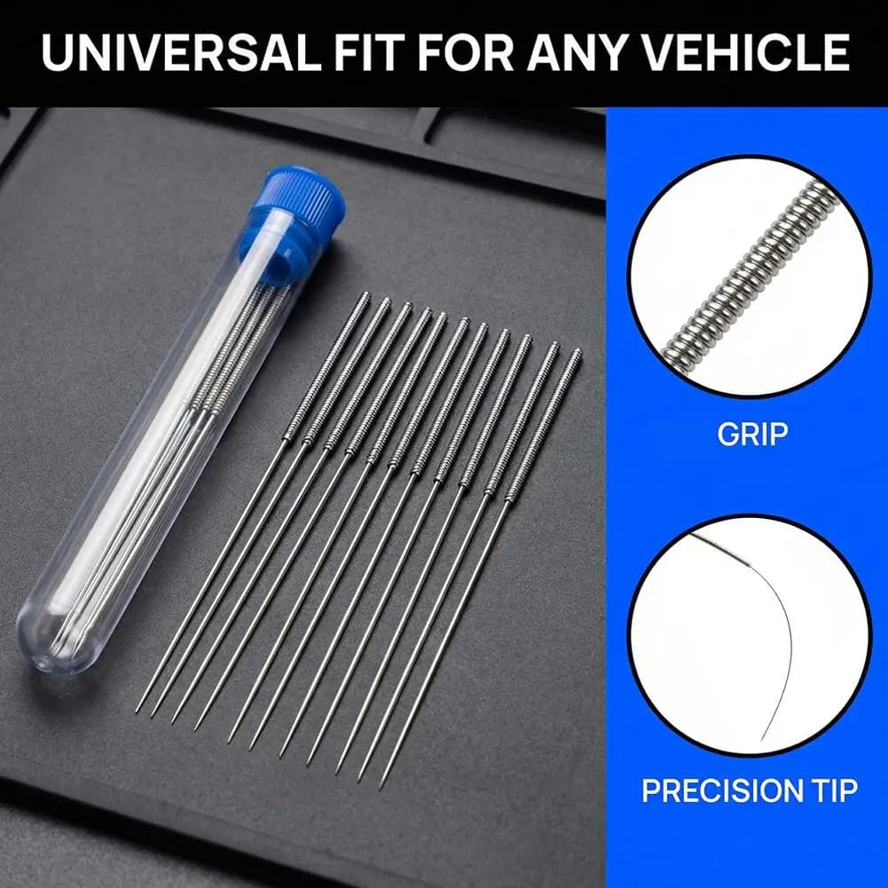 Set di 10 Utensili per la Pulizia - Spazzole per Tergicristalli, Testine di Stampanti 3D, Bocchette di Stufe a Gas, Tubi per Doccia