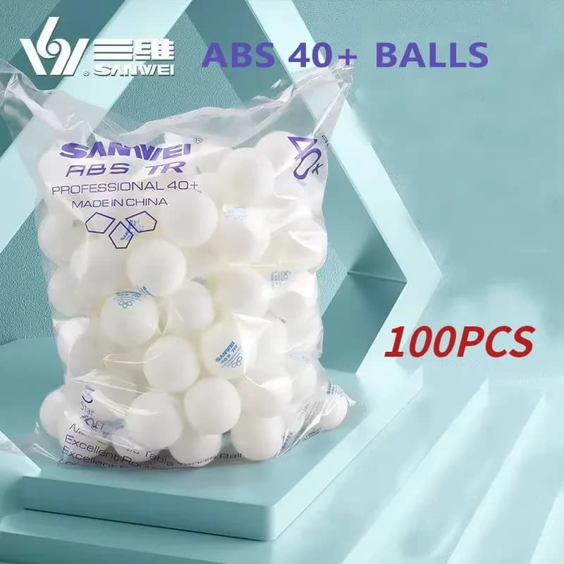 50/100pcs SANWEI TR 3 Star Table Tennis Balls 40+ ABS New Material Seamed Durable Professional Ping Pong Balls Training