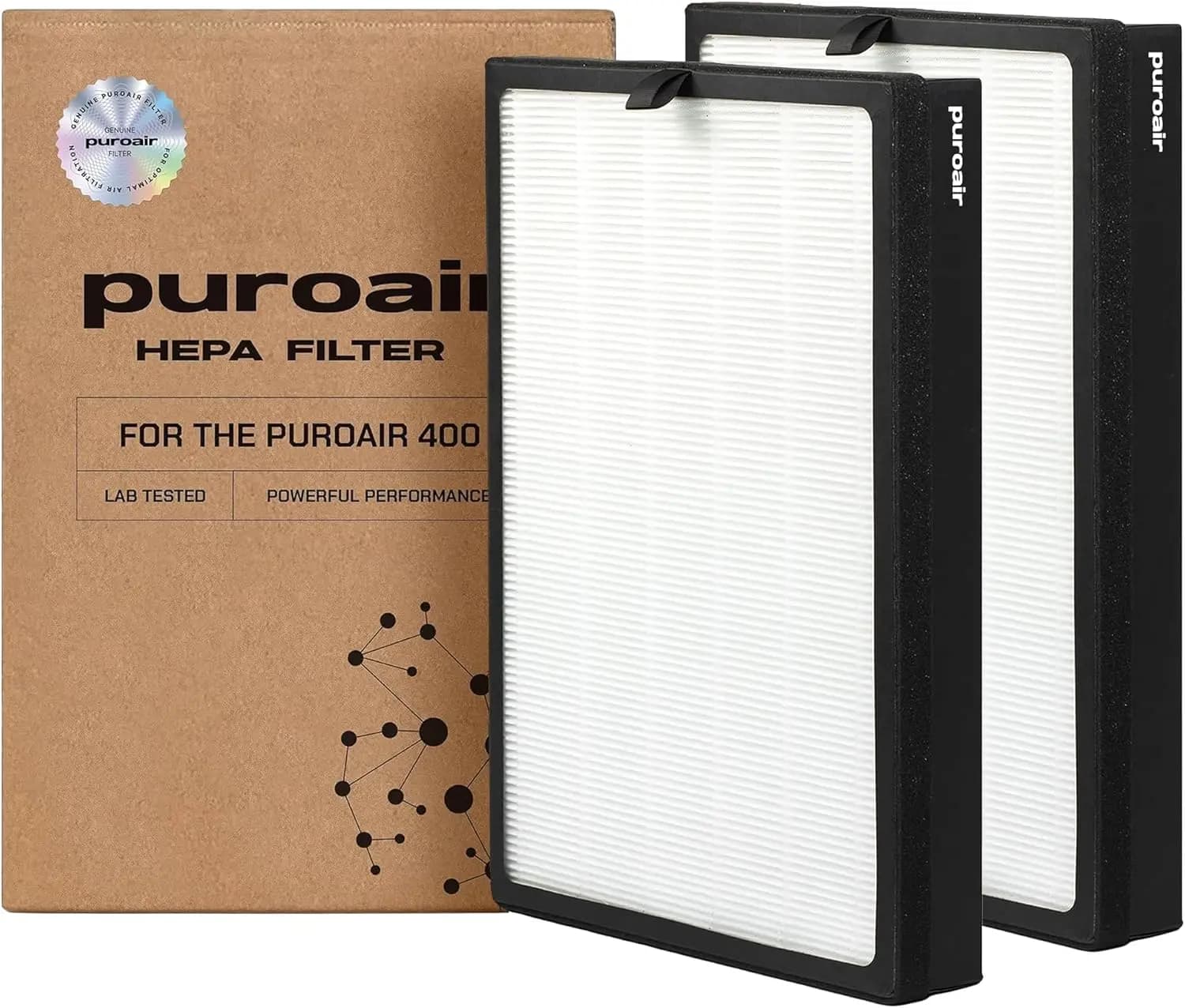 Filtro di ricambio per purificatore d'aria HEPA con CarbonTech, rimuove il 99,9% di polline, polvere, peli di animali domestici, fumo e odori (confezione da 2)