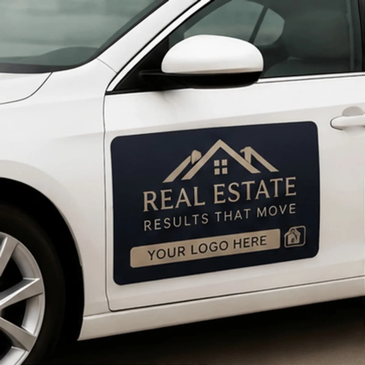Customizable magnetic car decals—easily installed on sedans, trucks, and SUVs; fully customizable to your needs.