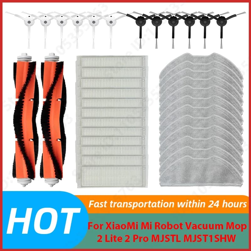 For XiaoMi Mi Robot Vacuum Mop 2 Lite 2 Pro MJSTL MJST1SHW Robot Vacuum Spare Parts Main Side Brush FilterMop Cloth Accessories