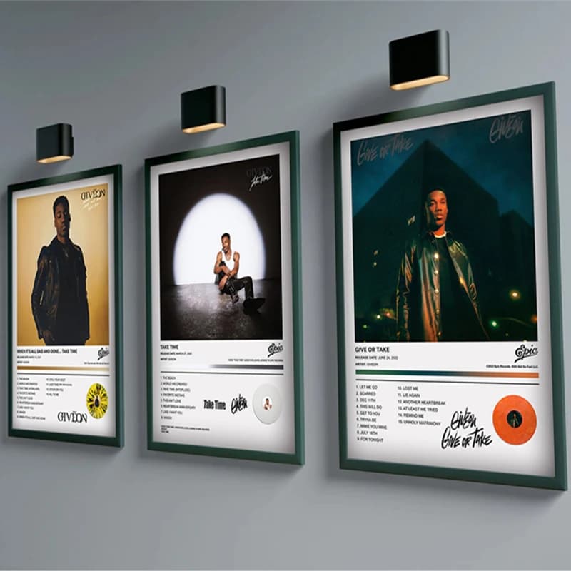 Pop rapper Copertina dell'album musicale Giveon Poster Estetico Hip Hop Rock GIVE OR TAKE Take Time Stampa su tela Wall Art Living Room Decor