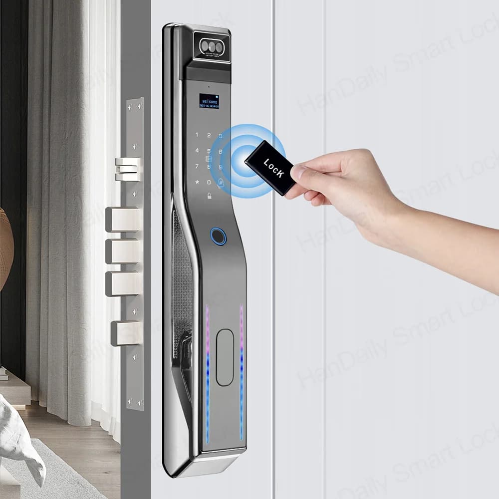 Serratura Elettronica Intelligente Handaily Usmart Go con Controllo Remoto tramite App, Videocitofono, Impronta Digitale e Password
